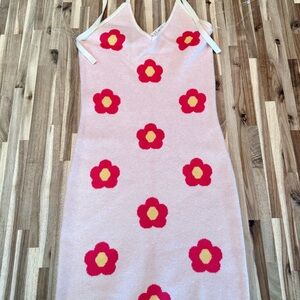 Floral Pink and Yellow Dress